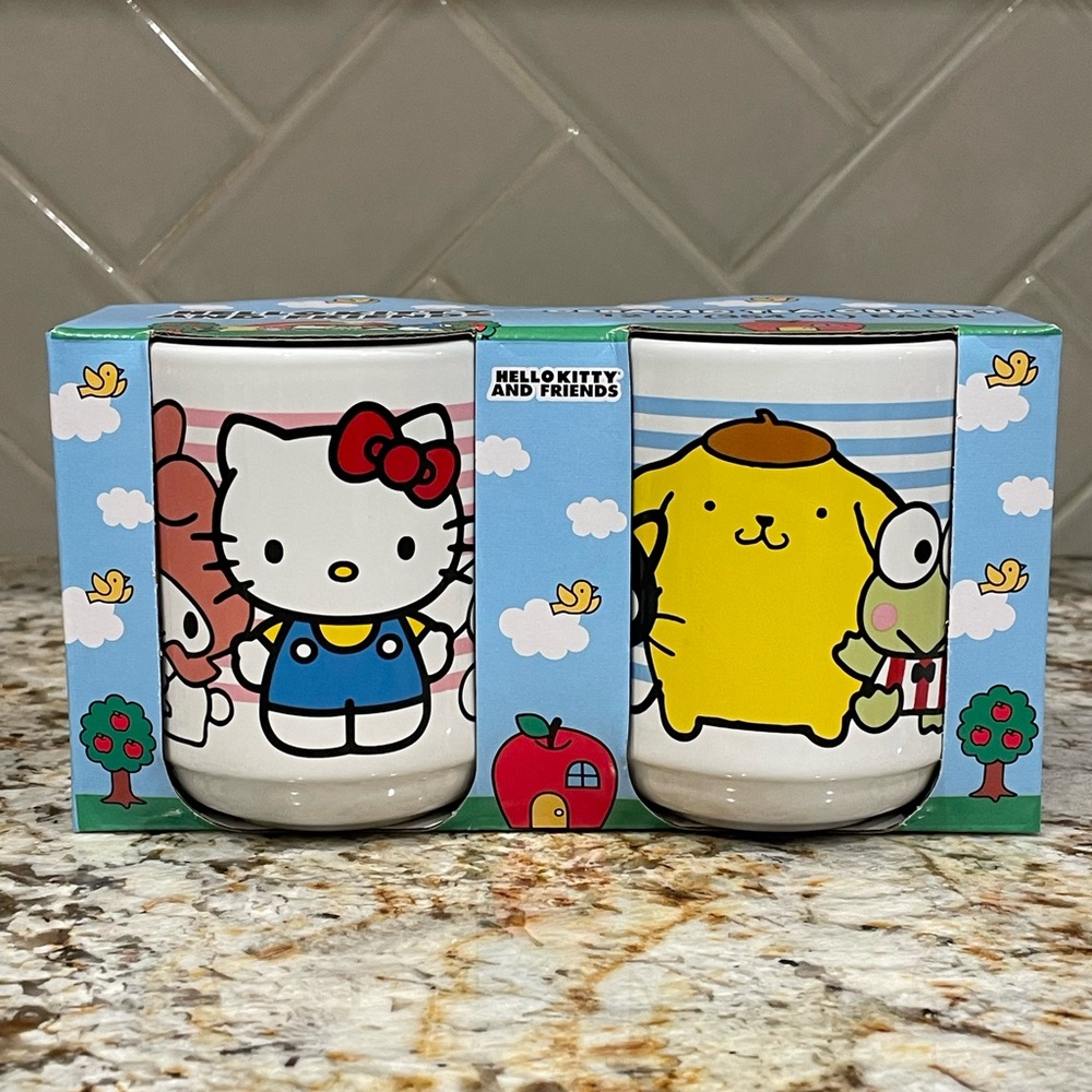 HELLO KITTY & FRIENDS CERAMIC TEA CUP SET